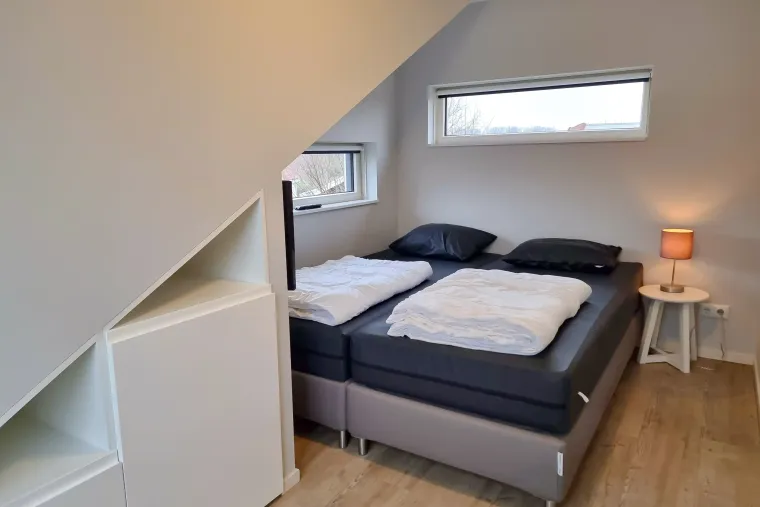 Slaapkamer met tweepersoonsbed